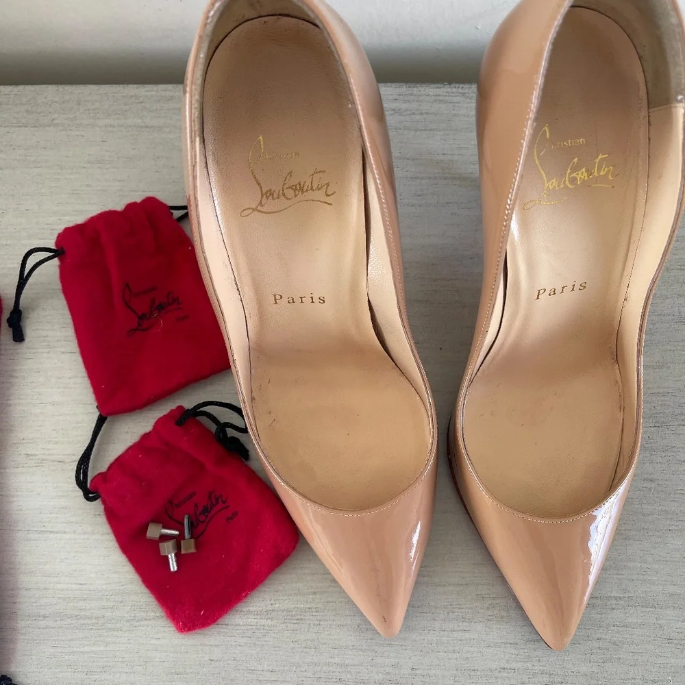 Christian Louboutin Pigalle Follies Patent Leather Nude (OBO) - Picture 12 of 12